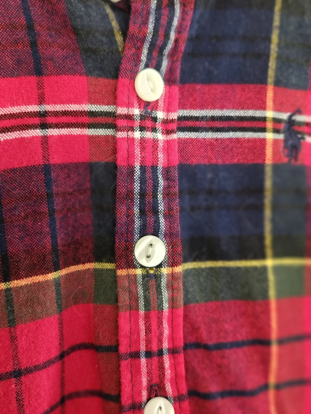 Ralph Lauren Kids Tartan Plaid Cotton Flannel Dress. 12 Months
